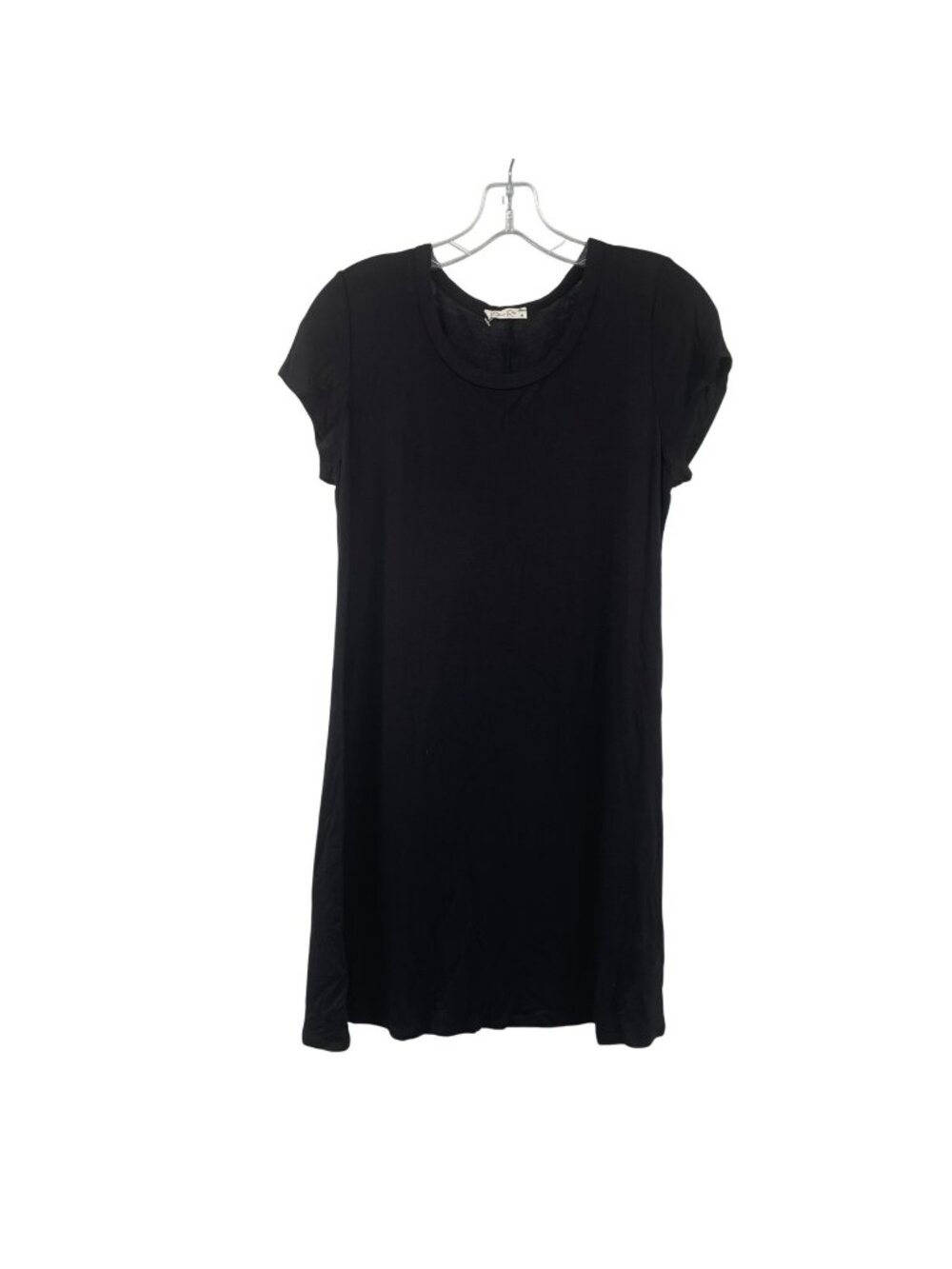 Olivia Rae Womens Mini T-Shirt Dress Short Sleeve Black Size Large
